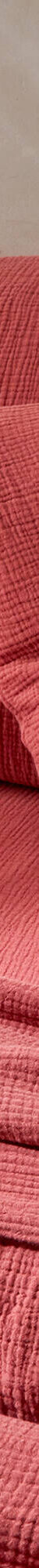 Linge de lit uni en triple gaze de coton (bois de rose) Linge de lit uni en triple gaze de coton (bois de rose)